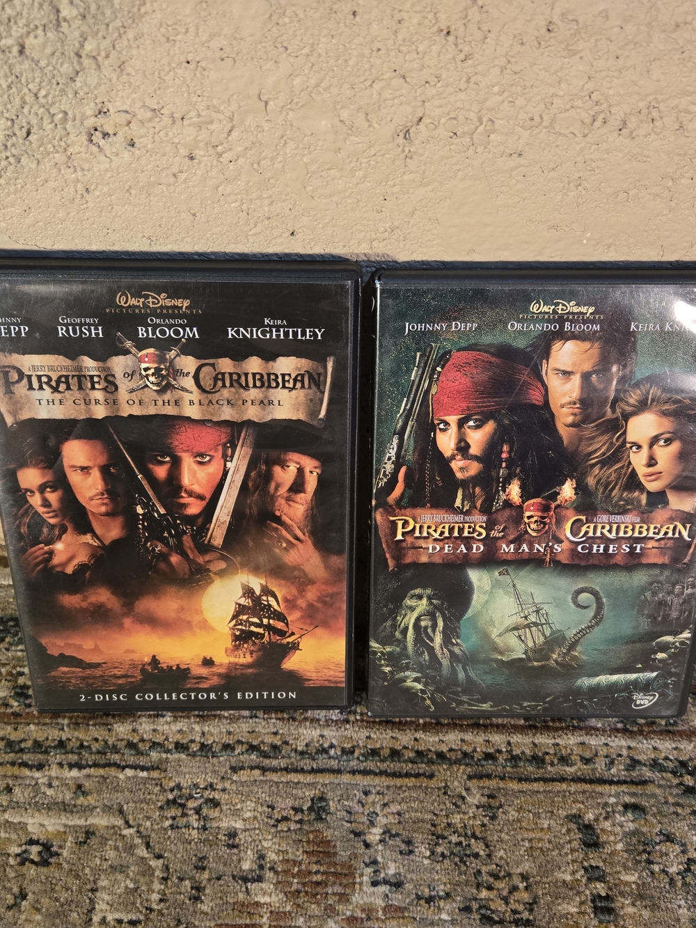 Pirates of the Caribbean Movies 1-2 DVD Set Disney Widescreen Disc Special Eds